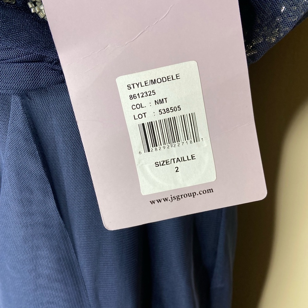 NWT JS Collection Bead Mesh Illusion Column Gown … - image 11